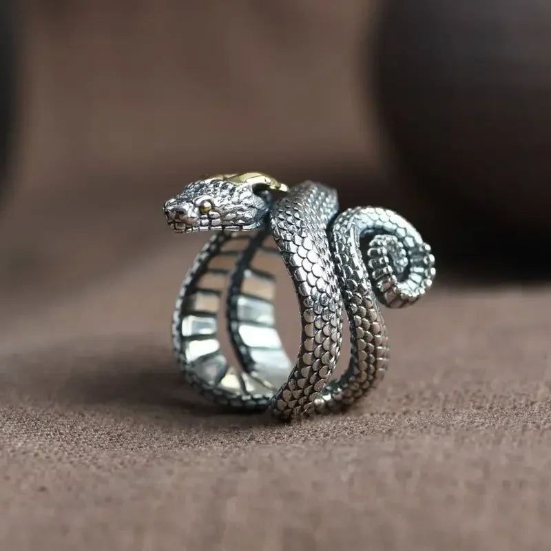 Egyptian Eye of Horus Open Ring Retro Pharaoh Totem Adjustable Ring Men\'s Hip Hop Punk Trend Amulet Jewelry