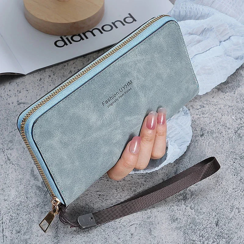 2024 Fashion Ladies Holding Long Wallets for Women Handbag Multi-function Card Mobile Phone Bag for Women Change Lady Purse