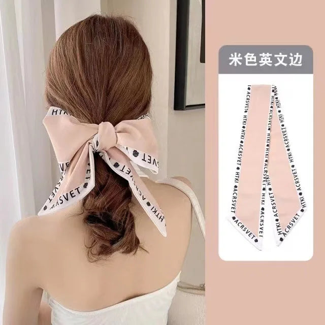 2024 New Luxury Brand Scarf Tarot Women Scarf Bag Hair Skinny Silk Scarves Design Foulard Neckerchief Headband For Ladies