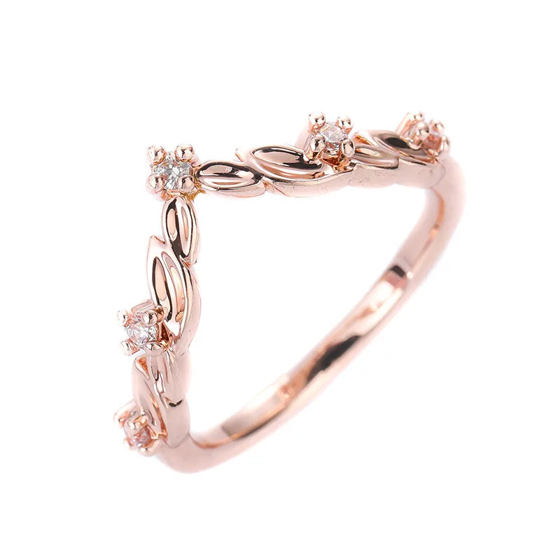 Classic Set Women Ring Simple Small Fresh Copper Inset Artificial Zircon Fashion Personality Trend Fashion Luxury
