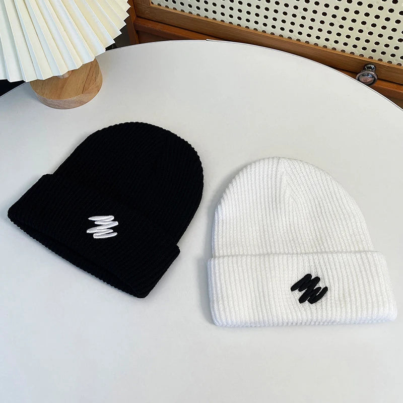 Winter Hats For Unisex Beanies Knitted Solid Cute Hat Lady Autumn Female Beanie Caps Warmer Bonnet Men Casual Cap