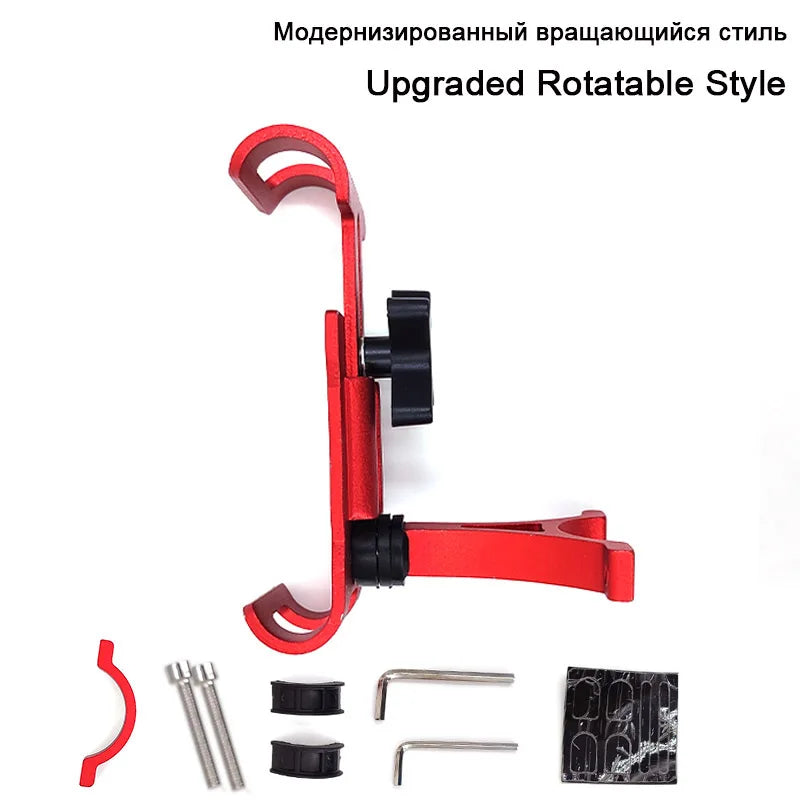 Aluminum Alloy Mobile Phone Holder MTB Bicycle Metal Cellphone Stand Shock-proof Fixed Navigation Bracket Bike Moto Accessories