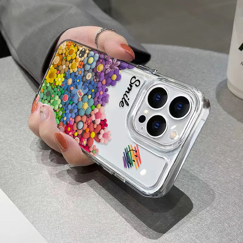 Soft TPU Flower Phone Case For iPhone 15 Pro Max Cases iPhone 14 Pro Max 11 13 12 X XR Xs 7 8 Plus SE 2020 15promax Funda Covers