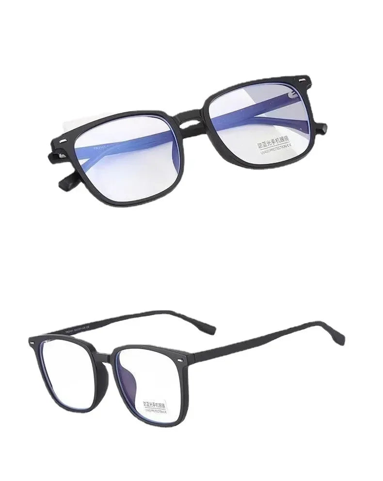 Square Frame Anti-blue Glasses for Men Women Fashion Simple Computer Glasses Light Blocking Lenses Glasses Eyewear