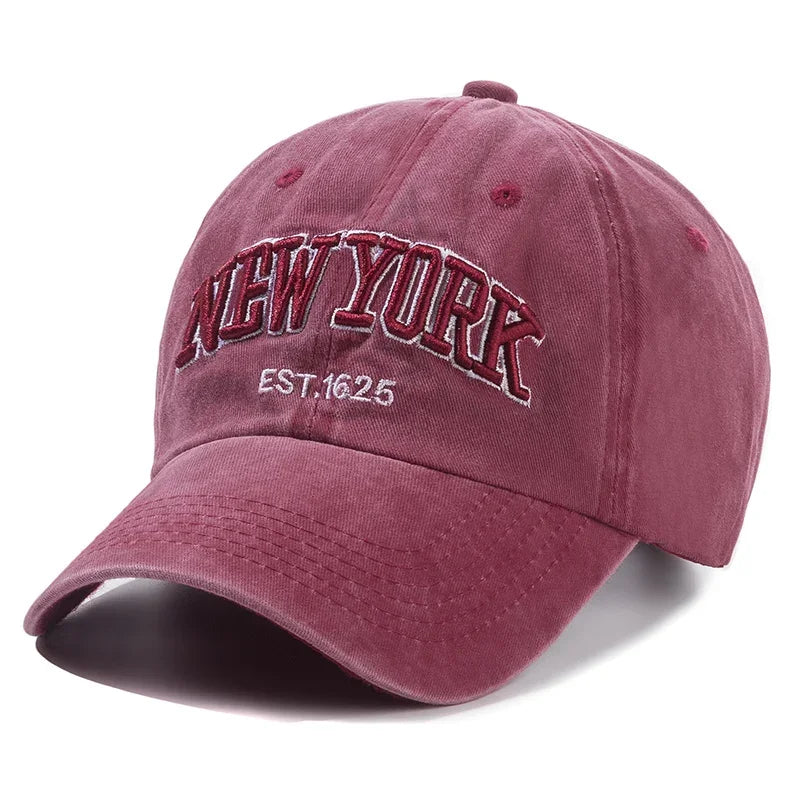 New York Washed Cotton Cap For Men Women Gorras Snapback Caps Baseball Caps Sun protection Casquette Dad Hat Outdoors Cap