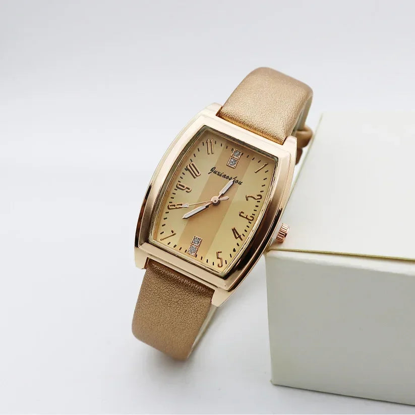 Vintage Charming Quartz Watch for Women Belt Wrist Watches Fashion Accessories Girl Party Gifts Reloj