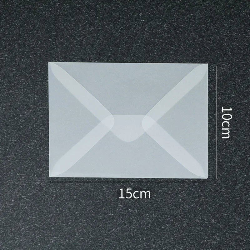 10pcs/lot Blank Translucent Envelope for Invitations Postcards European Giftbox Message Card Envelopes Wedding Business Letters