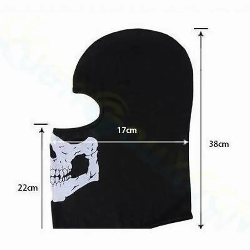 Motorcycle Balaclava Skull Print Moto Full Face Mask Windproof Skiing Head Neck Warmer Cycling Biker Hood Cap Men Helmet Liner