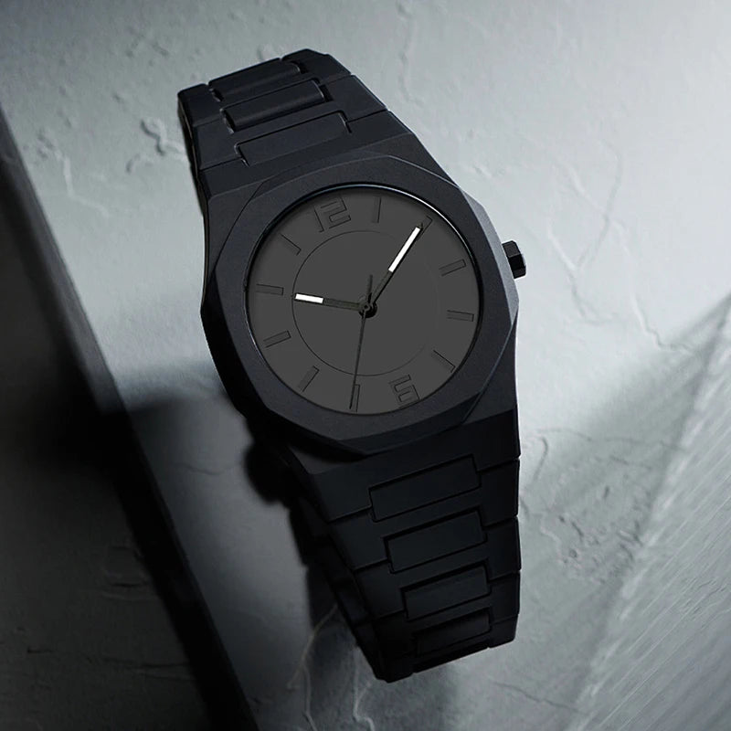 UTHAI 2025 New Men's Watches Business Waterproof Plastic Wristbands Fashionable And Casual Quartz Watches Reloj Hombre