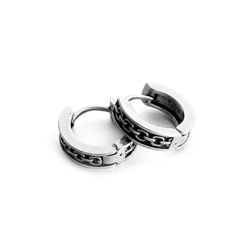 Fashion Personality Creative Snake Winding Plant Vine Hoop Earrings for Men Women Daily Wear Hypoallergenic Luxury Jewelry