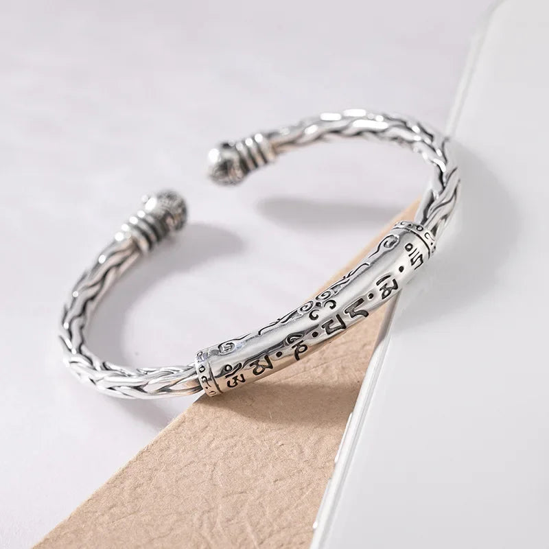 Simple Silver Color Twist Metal Cuff Bracelet Charm Men\\'s Fashion Casual Party Jewelry Biker Accessories Wholesale