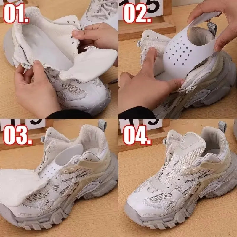 5Pairs Anti Crease Shoe Head Protector for Casual Sneaker Anti Wrinkle Shoe Toe Caps Support Stretcher Expander Shoes Protection