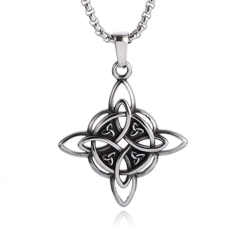 Stainless Steel Witchcraft Witch's Knot Adjustable Bracelet for Men Women Irish Celtic Supernatural Lucky Jewelry