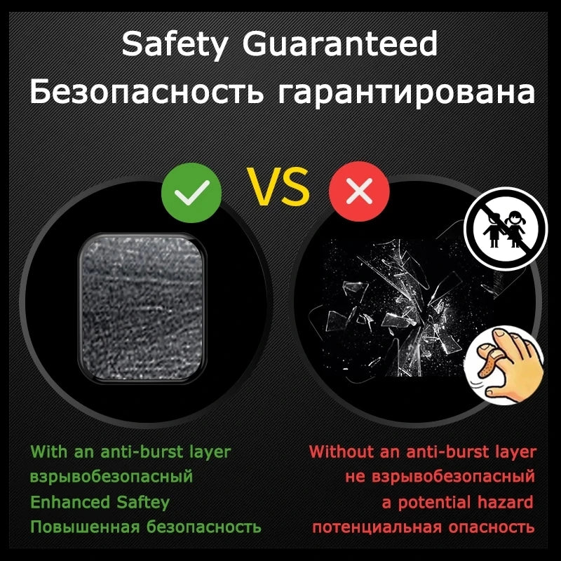 Soft Glass For Apple Watch Screen Protector 49 mm 45 41 44 40 42 38 9D HD Full Film iWatch Series 9 8 7 6 SE 5 4 3 2 Accessories