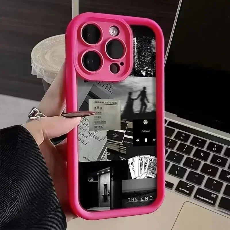 Liquid Silicone Case For iPhone 11 Funda iPhone 15 11 12 13 14 Pro Max XR XSMax 7 8 Plus SE 2020 2022 Lens Protection Soft Cover