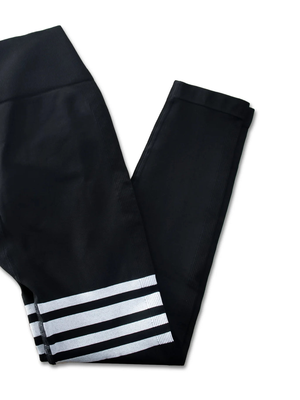 Women Seamless Stripe Yoga Leggings Sexy High Waist Tummy Control Scrunch Butt Lifting GYM Workout Pants Outdoors Sports Fitness
