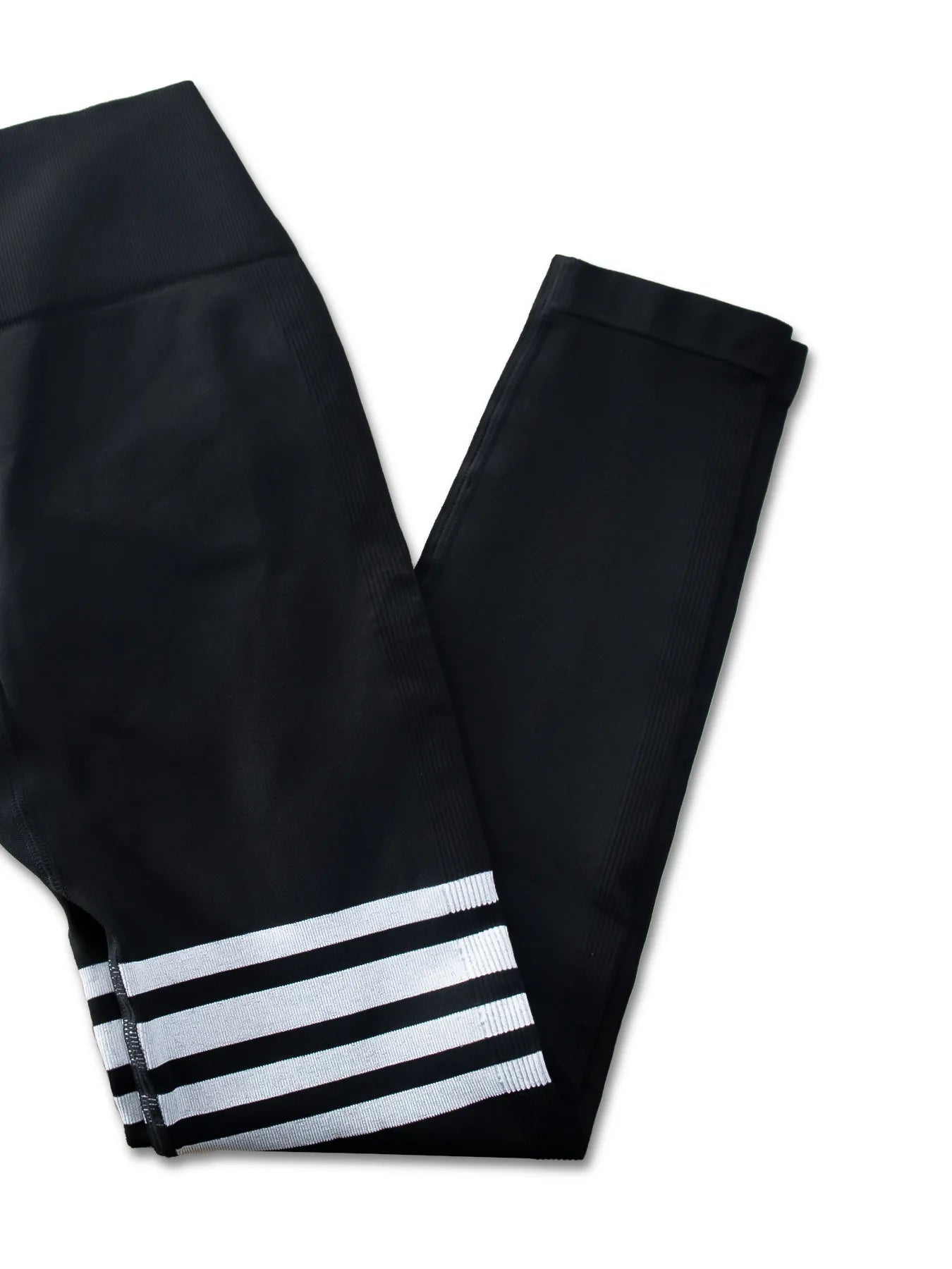 Women Seamless Stripe Yoga Leggings Sexy High Waist Tummy Control Scrunch Butt Lifting GYM Workout Pants Outdoors Sports Fitness
