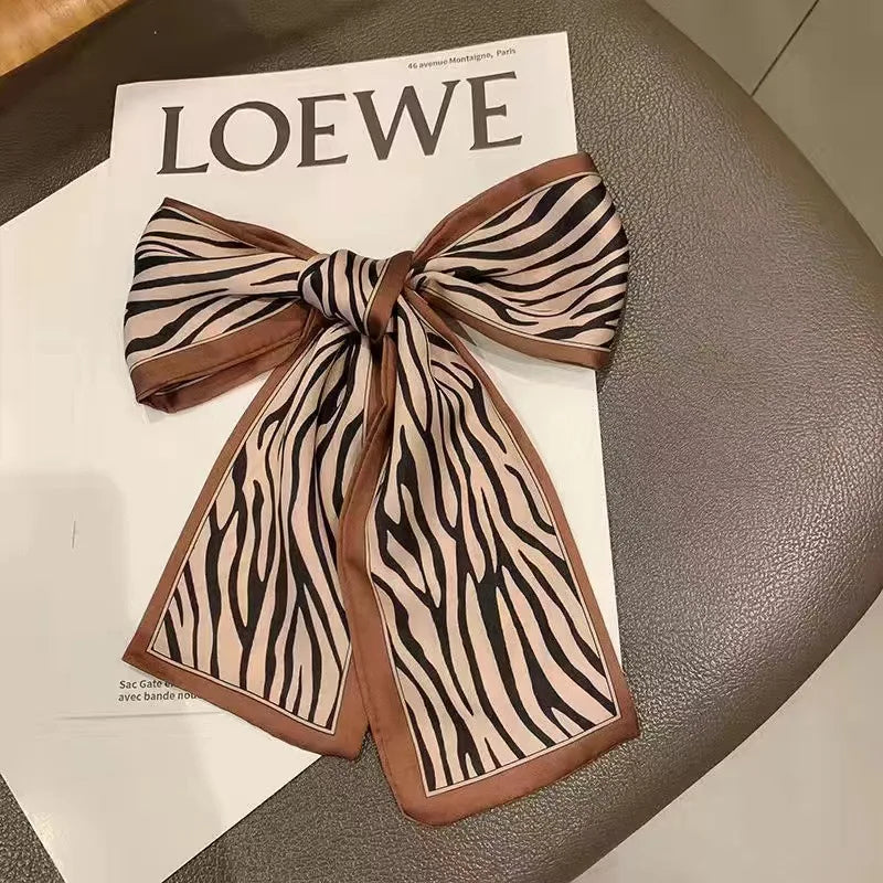 2024 New Luxury Brand Scarf Tarot Women Scarf Bag Hair Skinny Silk Scarves Design Foulard Neckerchief Headband For Ladies