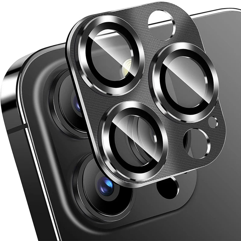 Metal Camera Lens Glass Protector for Apple IPhone 16 16pro 16plus 16promax 15 14 Pro Max Glass Rear Camera Lens Cover Accessory