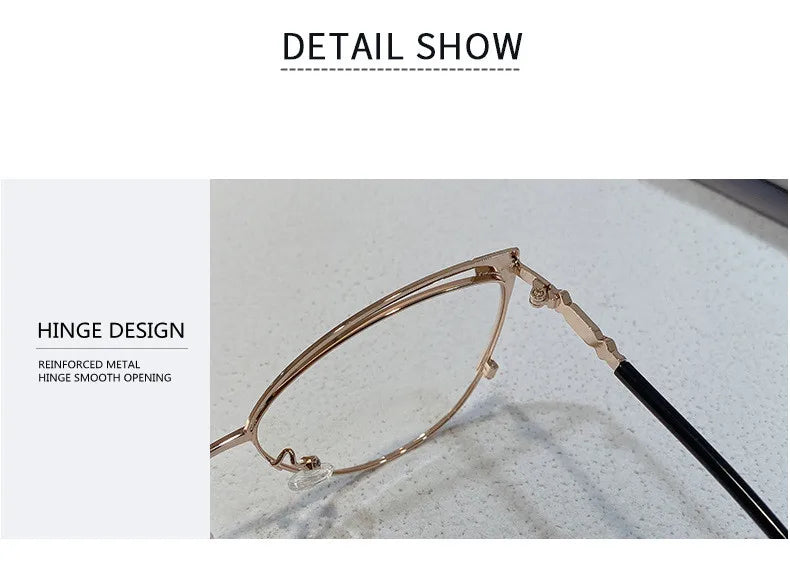 Brand Design Retro Lady Cat Eye Glasses Frame Anti Blue Light Computer Goggles Women Fashion Eyewear Gafas Mujer Anti Luz Azul