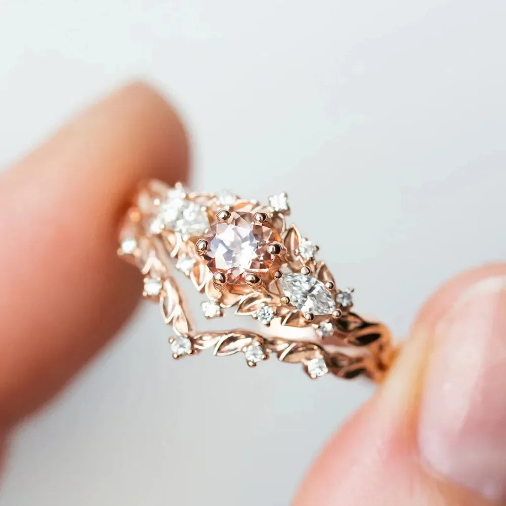 Classic Set Women Ring Simple Small Fresh Copper Inset Artificial Zircon Fashion Personality Trend Fashion Luxury