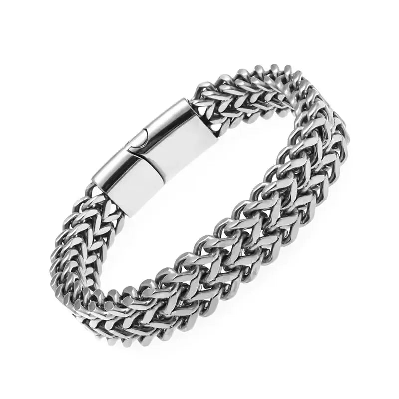 Fashion Braided Stainless Steel Bracelet Men\'s  Armband Nordic Bracelet Biker Riding Rock Party Jewelry