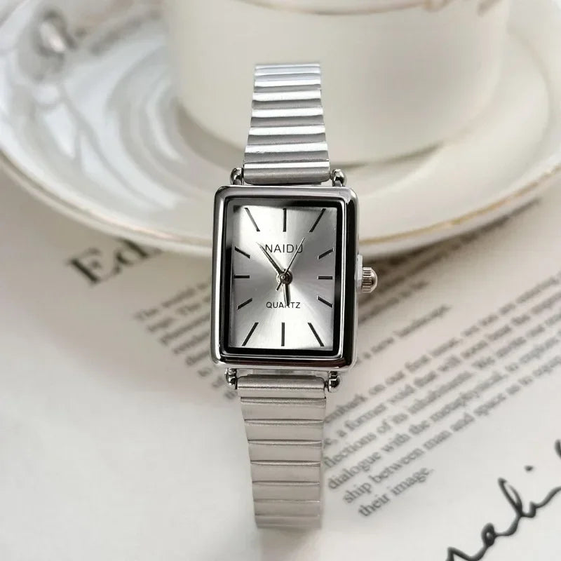 2025 New Women Watch Stainless Steel Belt Quartz Watch Luxury Ladies Quartz Wristwatch Dropshipping Relojes Para Mujer