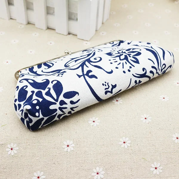 Long Coin Purse Wallet Women Vintage National Wallet Card Holders Hasp Printing Creative Clutch Bag Good Gift Women's Purses