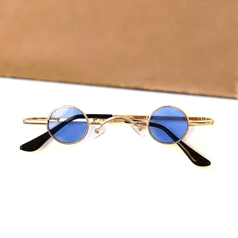 Metal Steampunk Sunglasses Men Women Fashion Round Glasses Brand Designer Vintage Sun Glasses High Quality Oculos De Sol 2023