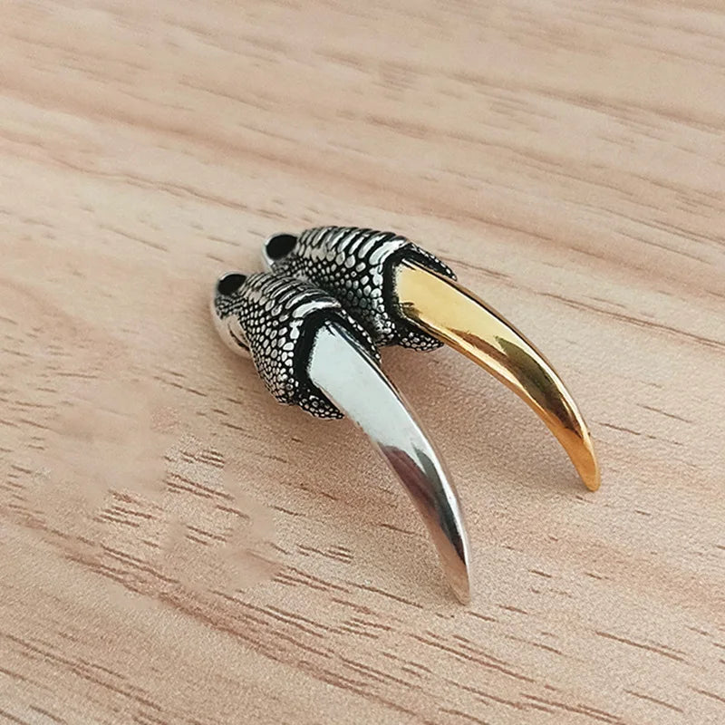 Vintage Punk Dragon Claw Pendant Necklace for Men Personality Biker Pendant Hip Hop Rock Party Jewelry Gifts