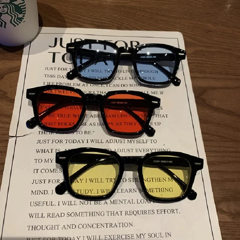 Vintage Sunglasses  Unisex Rectangle Fashion Design Retro Sun Glasses Female Lady Eyeglass Cat Eye Casual Goggles 2023 New