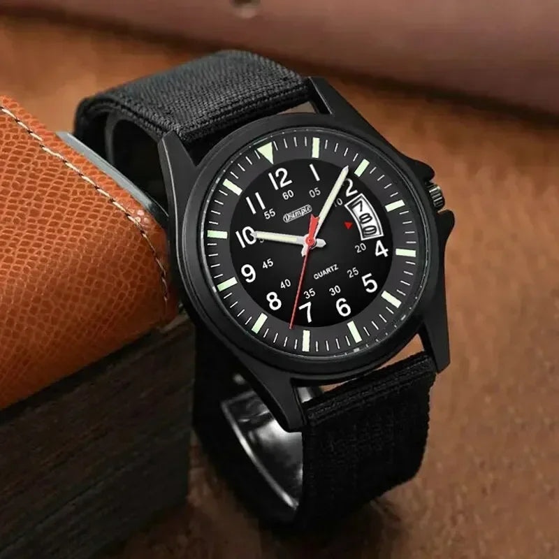 Fashion Mens Watch Nylon Watches Luxury Men Quartz Calendar Date Wristwatch Relogio Masculino Часы Мужские Reloj Hombre