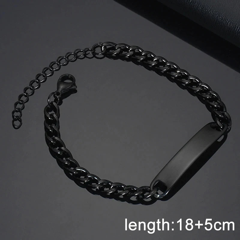 Letdiffery Personalized Eyes Photo Bracelets Stainless Steel Custom Laser Engrave Picture Name Date Men Women Kids Bracelet Gift