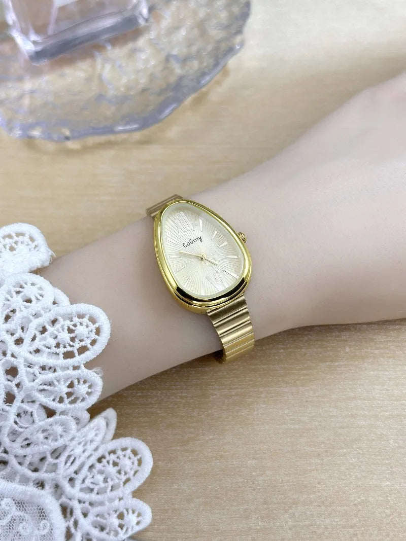 Famous Brand Ladies Watches Snake Head Watch Women Luxury Gift Quartz Wristwatches Fashion Steel Strap Clock Dropshipping