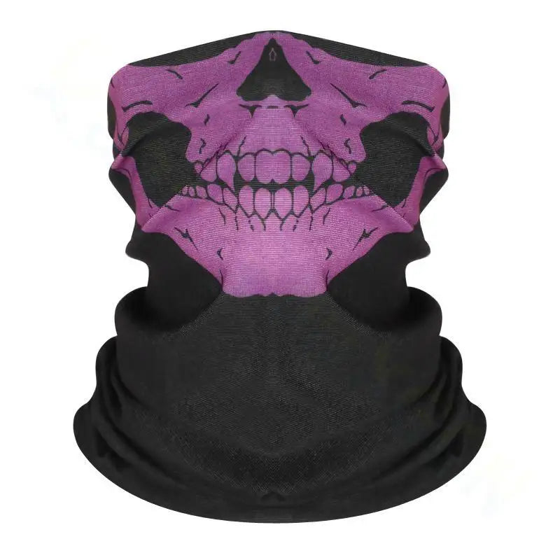 Bicycle Ski Skull Half Face Mask Ghost Scarf Festival Skull Masks Skeleton Magic Multi Use Neck Warmer Cod Funny Mask