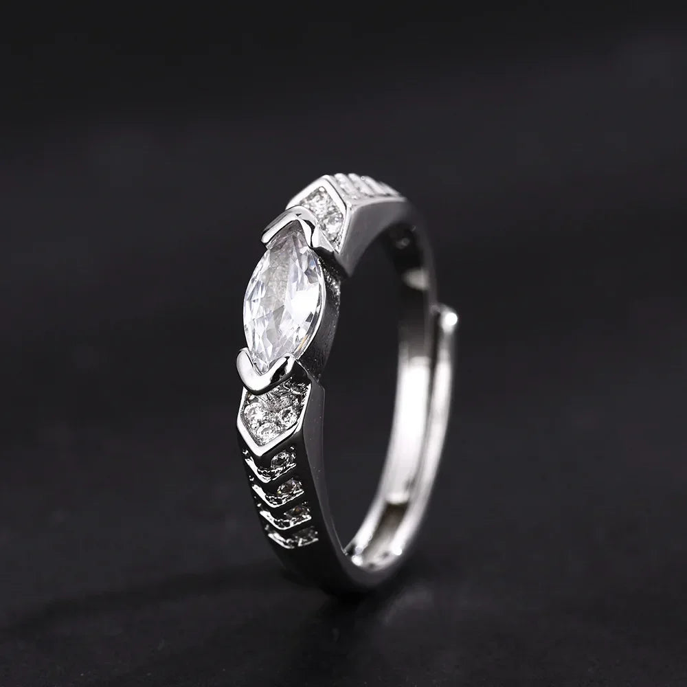 Hot Selling Colored Horse Eye Ring Set with Swiss Diamonds/Cubic Zircon Hip-hop Pop Style Mens  Rings