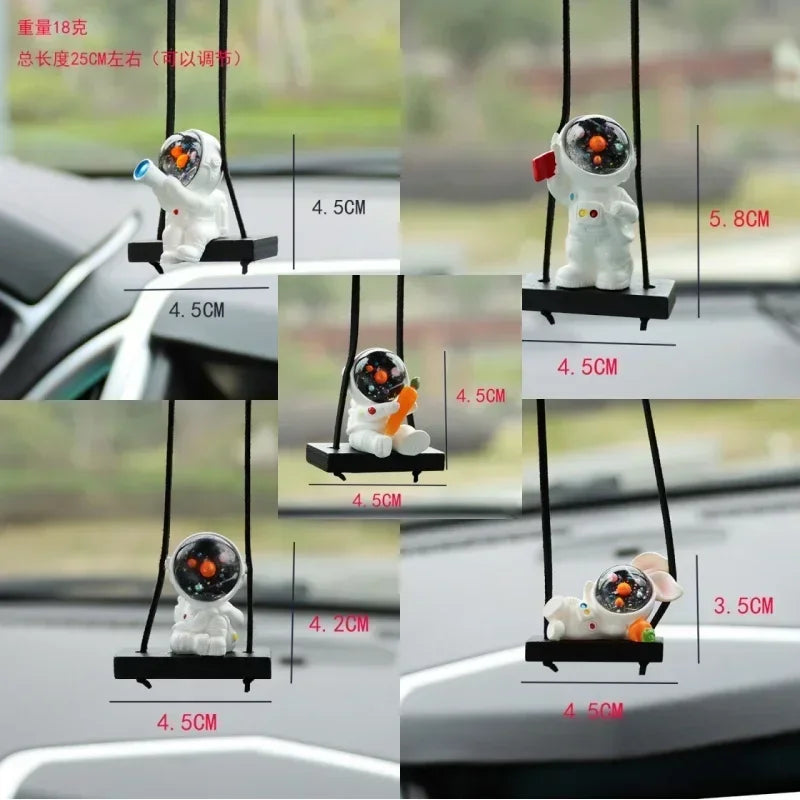 Car Accessories Interior Fun Ornaments Adorn Decors Car Decoration Creative Astronaut Pendant
