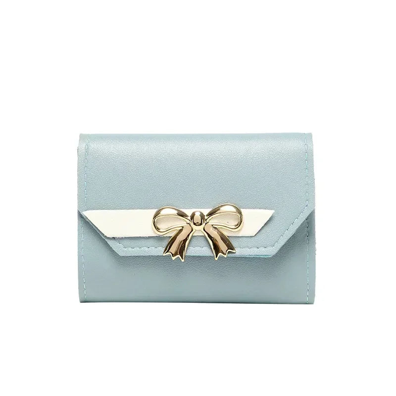 Candy Color Small Wallets PU Leather Coin Pures Ladies Card Holder Mini New Design Standard Short Purses for Women Solid Purses