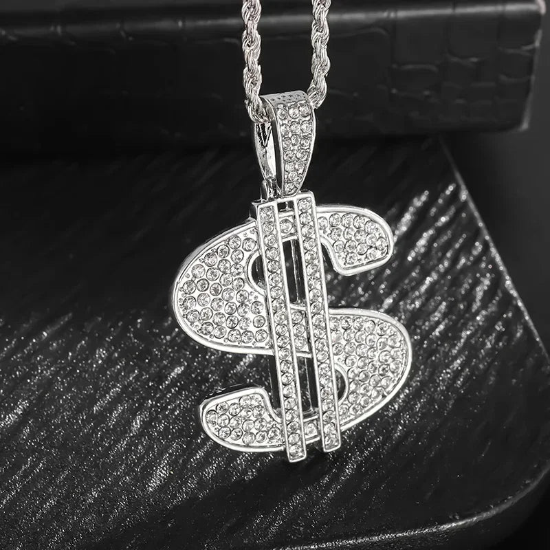 Hip Hop Cubic Zirconia Pave Bling Iced Out Elephant Pendant Animal Necklace Men Women Hip Hop Cool Rap Jewelry Birthday Gift