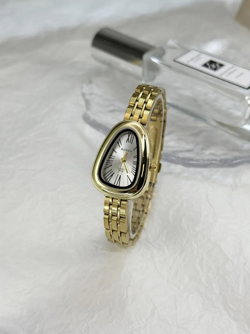 Hot Sale Stainless Steel Strap Women's Watch Irregular Snake Head Dial Ladies Quartz Watch Fashion Luxury Gift Clock Wholesale
