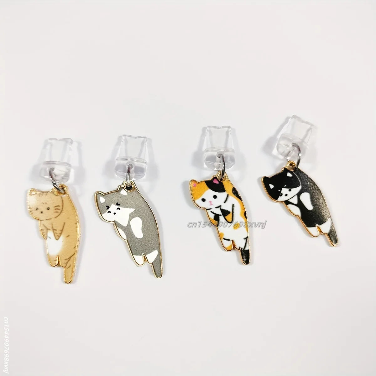 1pcs cat phone dust plug suitable for iPhone for Samsung Type-C interface dust plug phone suspension accessories cute cat