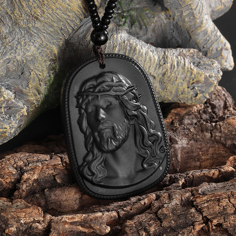 Exquisite Luxury Bamboo Imitation Jade Dragon Column Phoenix Necklace Suitable for Men and Women's Fashionable Charm Jewelry