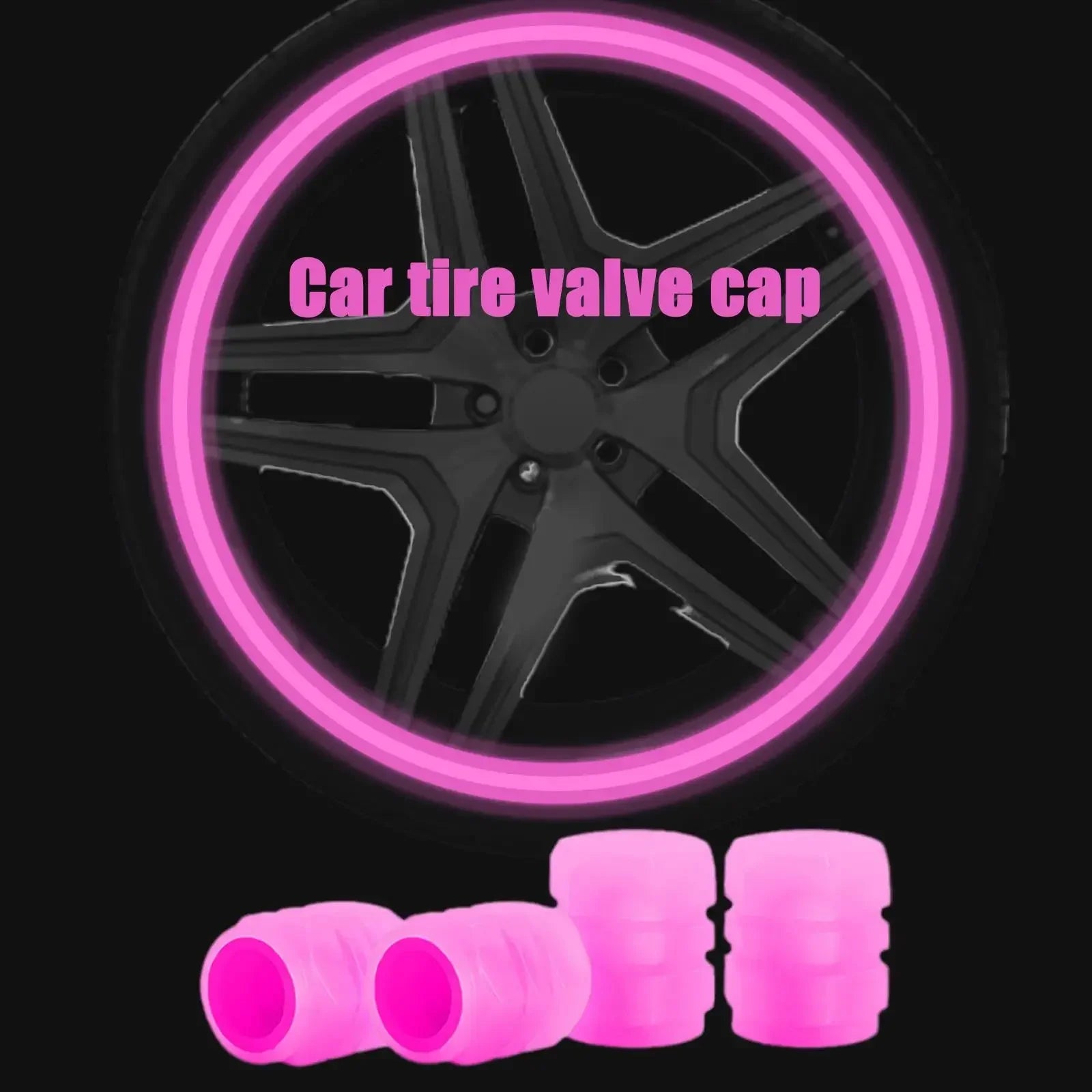 Luminous Tire Valve Cap Car Wheel Hub Glowing Dust-proof  Rim Stem Covers Applicable for Xiaomi M365/1S/Pro Scooter Accessories