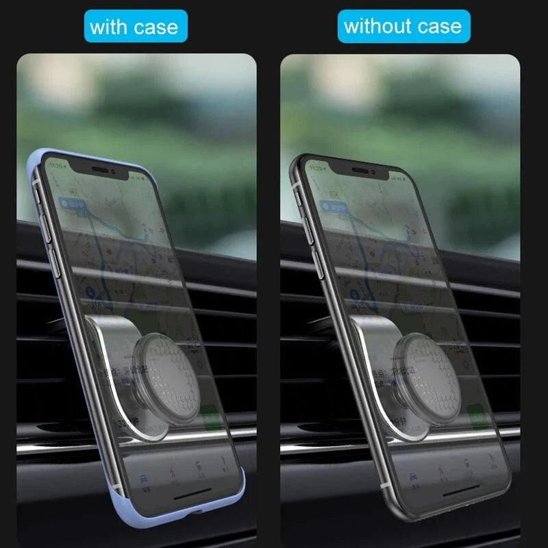 Metal Car Air Vent Magnetic 360° Rotatable Car Phone Holder Universal Mobile Phone Stand For IPhone 15 Samsung GPS Support Mount
