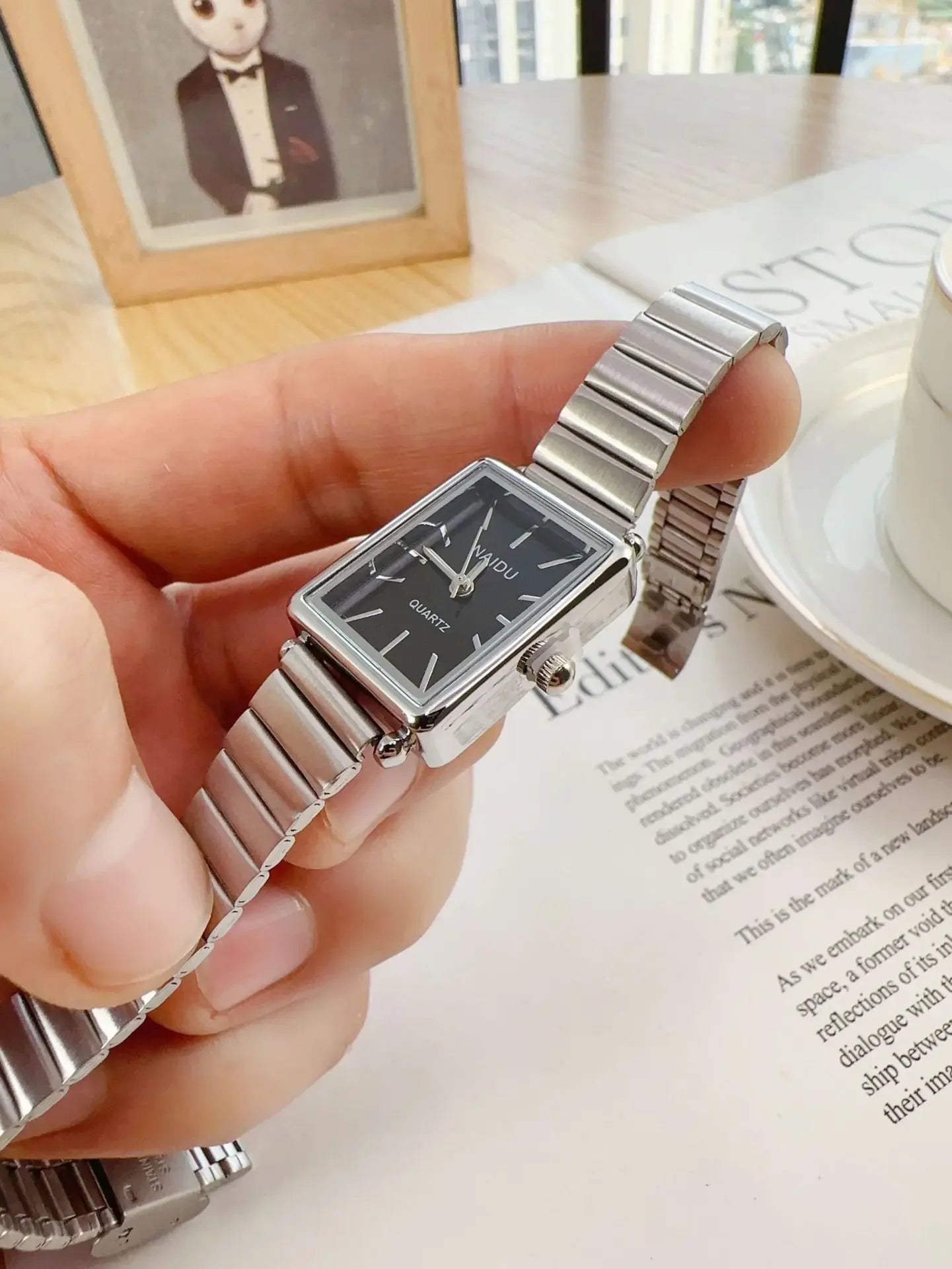 2025 New Women Watch Stainless Steel Belt Quartz Watch Luxury Ladies Quartz Wristwatch Dropshipping Relojes Para Mujer