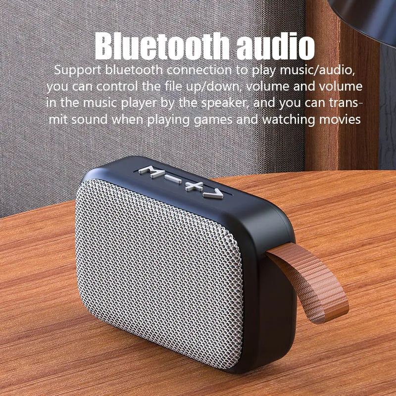 Mini Wireless Bluetooth Speaker Box Outdoor Speakers Subwoofer Music Center Boom Box 3D Stereo Radio Support SD TF Card FM Radio