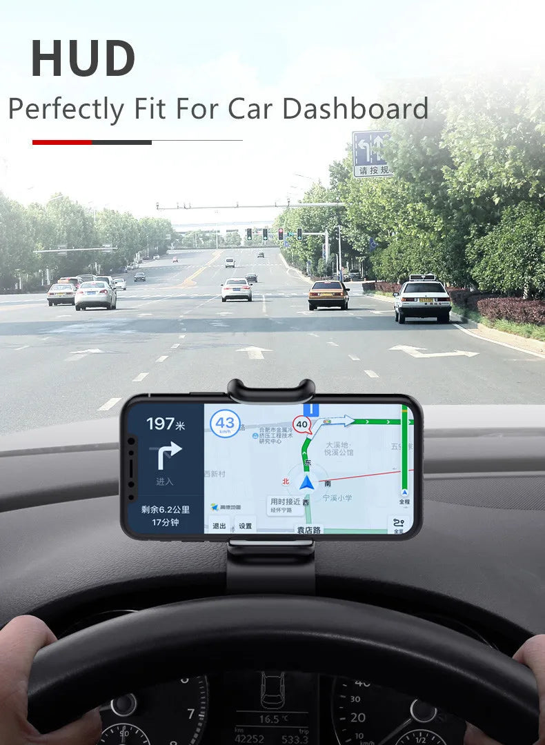 360° Rotatable Car Phone Holder Universal Smartphone Stands Car Rack Dashboard Support for Auto Grip Mobile Phone Fixed Bracket