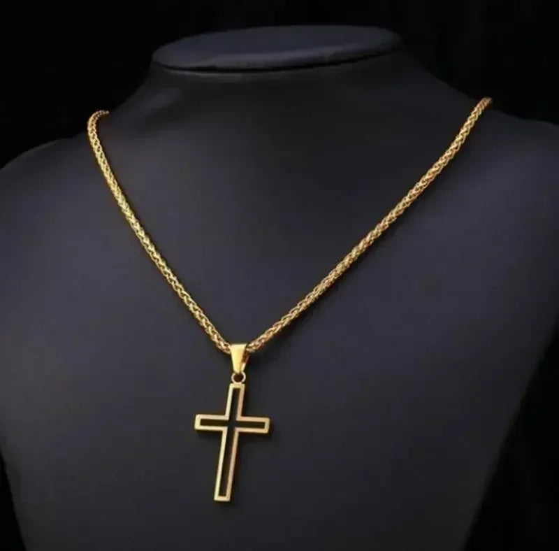 Christian Iced Out Bling Jesus Head Portrait Necklace Pendant Male and Female Cross Catholic Amulet Jewelry