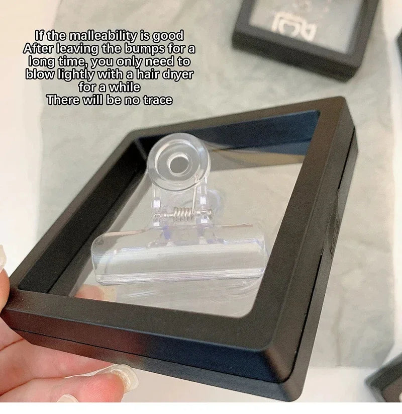 PE Film Jewelry Storage Box 3D Packaging Case Free Stand Floating Frame Membrane Ring Earrings Necklace Display Holder
