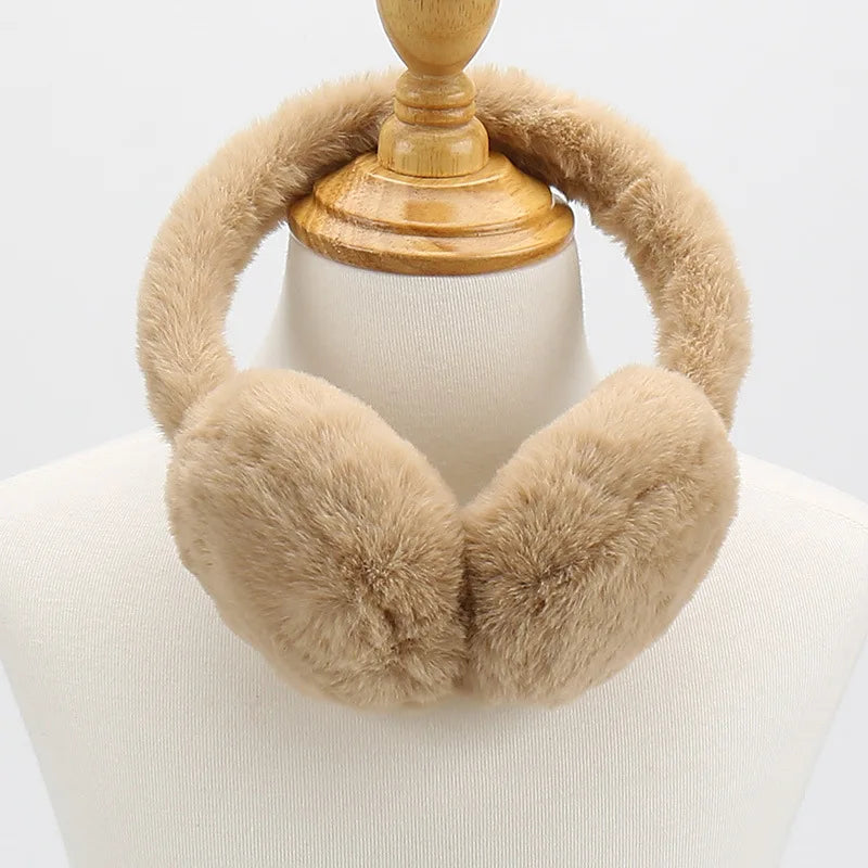 Soft Plush Earmuff for Winter Fashion Women's Outdoor Cold Protection Portable Travel Warm and Thickened Ear Muff Ear Protector
